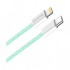 Дата кабель USB-C to Lightning 1.0m 27W green ColorWay (CW-CBPDCL061-G)