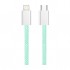 Дата кабель USB-C to Lightning 1.0m 27W green ColorWay (CW-CBPDCL061-G)