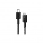 Дата кабель USB-C to USB-C 0.9m 322 Black Anker (A81F5G11)