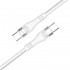 Дата кабель USB-C to USB-C 1.0m (PD Fast Charging 240W) 5А white ColorWay (CW-CBPDCC065-WT)