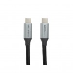 Дата кабель USB-C to USB-C 1.0m 10Gbps, 100W, 20V/ 5A, 4K/ 60HZ USB3.1 PowerPlant (CA913312)