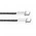 Дата кабель USB-C to USB-C 1.0m 60W 3.0А black ColorWay (CW-CBPDCC061-BK)