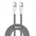 Дата кабель USB-C to USB-C 1.0m 60W 3.0А black ColorWay (CW-CBPDCC061-BK)