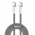 Дата кабель USB-C to USB-C 1.0m 60W 3.0А black ColorWay (CW-CBPDCC061-BK)