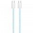 Дата кабель USB-C to USB-C 1.0m 60W 3.0А blue ColorWay (CW-CBPDCC061-BL)