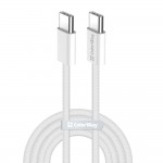 Дата кабель USB-C to USB-C 1.0m 60W 3.0А grey ColorWay (CW-CBPDCC061-GR)