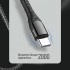 Дата кабель USB-C to USB-C 1.0m PD Fast Charging 65W 3А grey ColorWay (CW-CBPDCC040-GR)