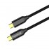Дата кабель USB-C to USB-C 1.0m USB3.2 (20Gbps 4K PD100W) Gen2 5А black ColorWay (CW-CBPDCC062-BK)