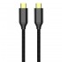 Дата кабель USB-C to USB-C 1.0m USB3.2 (20Gbps 4K PD100W) Gen2 5А black ColorWay (CW-CBPDCC062-BK)
