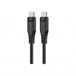 Дата кабель USB-C to USB-C 1.2m 3A TPE C3-03 Black Acefast (6974316280842)