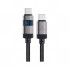 Дата кабель USB-C to USB-C 1.2m 60W digital display C15-03 Black Acefast (6974316283720)