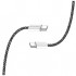 Дата кабель USB-C to USB-C 2.0m (braided cotton) (PD Fast Charging 60W) 3.0А black ColorWay (CW-CBPDCC068-BK)
