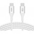 Дата кабель USB-C to USB-C 2.0m 240W white Belkin (CAB015BT2MWH)