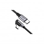 Дата кабель USB-C to USB-C 2.0m 60W US255 Black Gray Ugreen (50125)
