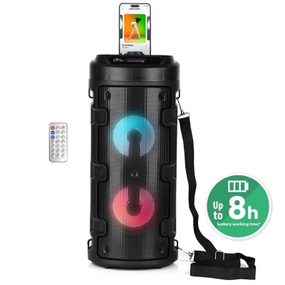 Акустична система 1.0 Media-Tech 30W, Bluetooth/FM/AUX/SD/USB/КАРАОКЕ/LED чорна