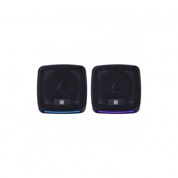 Акустична система 2.0 Defender J3, 6Вт, підсвітка, USB, чорна