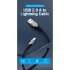 Дата кабель USB 2.0 AM to Lightning 2.0m 2.4A Aluminum Alloy Purple Vention (LABVH)