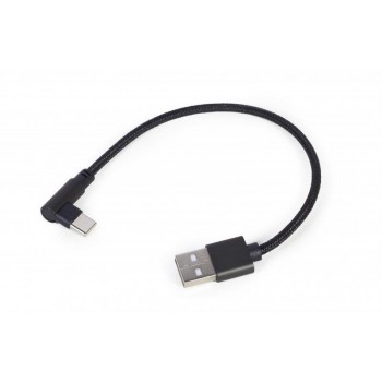 Дата кабель USB 2.0 AM to USB-C 0.2m corner Cablexpert (CC-USB2-AMCML-0.2M)