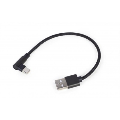 Дата кабель USB 2.0 AM to USB-C 0.2m corner Cablexpert (CC-USB2-AMCML-0.2M)