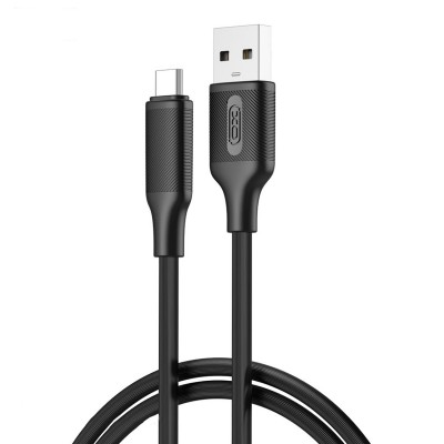 Дата кабель USB 2.0 AM to USB-C 1.0m black XO (NB265-AC.black)