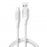 Дата кабель USB 2.0 AM to USB-C 1.0m white XO (NB265-AC.white)