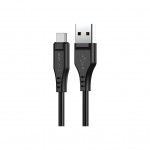 Дата кабель USB 2.0 AM to USB-C 1.2m 3.0A TPE Black Acefast (6974316280866)