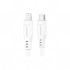 Дата кабель USB-C to Lightning 1.2m 3.0A TPE C3-01 White Acefast (6974316280811)
