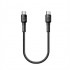 Дата кабель USB-C to USB-C 0.3m 3А black ColorWay (CW-CBPDCC054-BK)