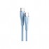 Дата кабель USB-C to USB-C 1.0m USB2.0 100W (20V/5A) Light Blue Silicone Vention (TAWSF)