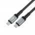 Дата кабель USB-C to USB-C 1.0m XO (NB-Q264B-CC.black)