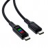 Дата кабель USB-C to USB-C 1.2m 100W with display C7-03 Acefast (6974316282778)