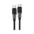 Дата кабель USB-C to USB-C 1.2m 3A silicone braid C10-03 Acefast (6974316283119)