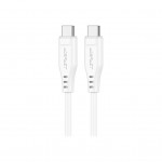 Дата кабель USB-C to USB-C 1.2m 3A TPE C3-03 White Acefast (6974316280859)