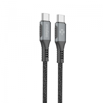 Дата кабель USB-C to USB-C 1.2m CBGPD60WTT1 60W grey Intaleo (1283126518096)
