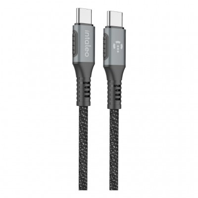Дата кабель USB-C to USB-C 1.2m CBGPD60WTT1 60W grey Intaleo (1283126518096)