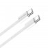 Дата кабель USB-C to USB-C 2.0m (braided cotton) (PD Fast Charging 60W) 3.0А grey ColorWay (CW-CBPDCC068-GR)