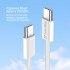 Дата кабель USB-C to USB-C 2.0m (braided cotton) (PD Fast Charging 60W) 3.0А grey ColorWay (CW-CBPDCC068-GR)
