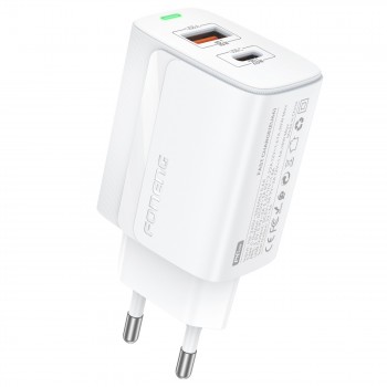 Зарядний пристрій Foneng EU66 (USBх3A, USB-Cх3A) 20W White (EU66-CH-W)