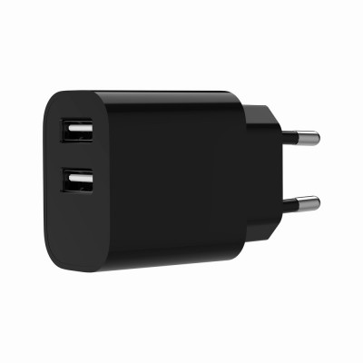 Зарядний пристрій Gembird (2USBх2.4A 12W) Black (TA-UC-2A12-01-BK)