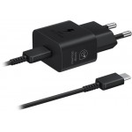 Зарядний пристрій Samsung EP-T2510XBEGEU Black, 25W + кабель USB Type-C