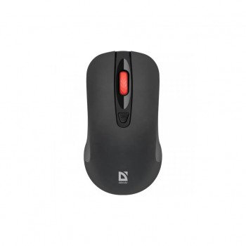 Мишка Defender Nexus MS-195 бездротова, 4 кн. до 1600 dpi, безшумна, чорна