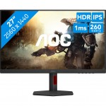Монітор 27" AOC Q27G4ZR, QHD, Fast IPS, 240Hz, 0,3ms, 2xHDMI, DP, HAS, Pivot, кол., чорно-червоний