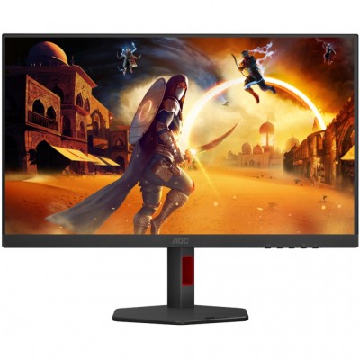 Монітор 27" AOC U27G4R, UHD, IPS, 160Гц, 2хHDMI, DP, HAS, Pivot, чорно-червоний