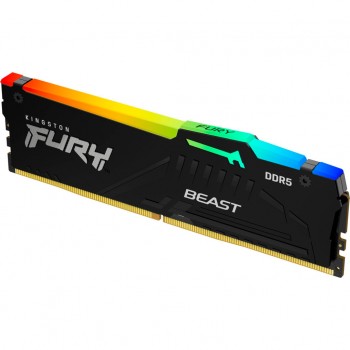 Пам'ять DDR5 32GB 5600 MHz Beast RGB EXPO Black Kingston Fury (ex.HyperX) KF556C40BB2A-32