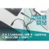 Дата кабель USB 2.0 AM to Lightning + Micro 5P + Type-C 1.0m charge only Digitus (AK-300160-010-S)