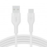 Дата кабель USB 2.0 AM to USB-C 2.0m white Belkin (CAB008BT2MWH)