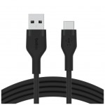 Дата кабель USB 2.0 AM to USB-C 3.0m 15W Black Belkin (CAB008BT3MBK)