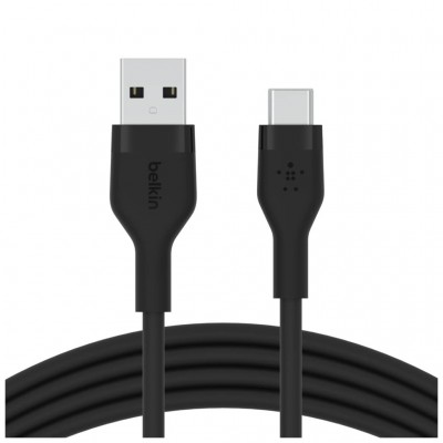 Дата кабель USB 2.0 AM to USB-C 3.0m 15W Black Belkin (CAB008BT3MBK)