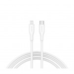 Дата кабель USB-C to Lightning 1.0m CLNM60 C-L 60W MFI Silicon White Canyon (CNS-CLNM60SC10W)