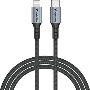 Дата кабель USB-C to Lightning 1.2m black Verbatim (31844)